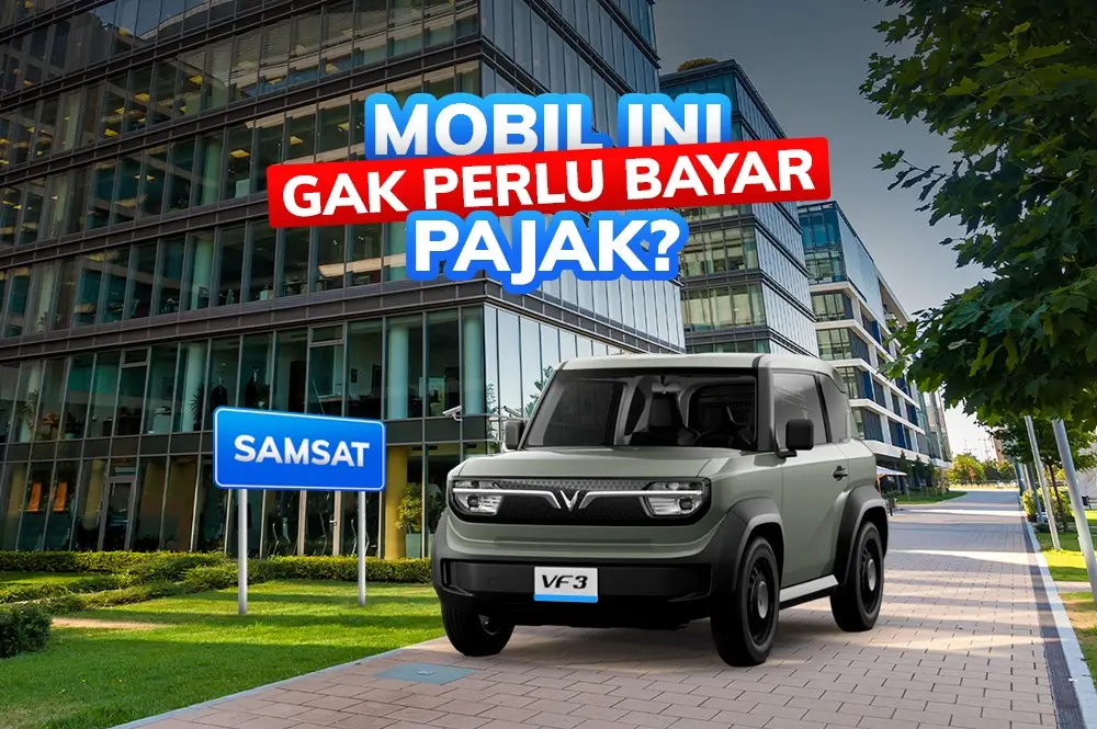 mobil listrik vinfast vf 3 di kantor pajak