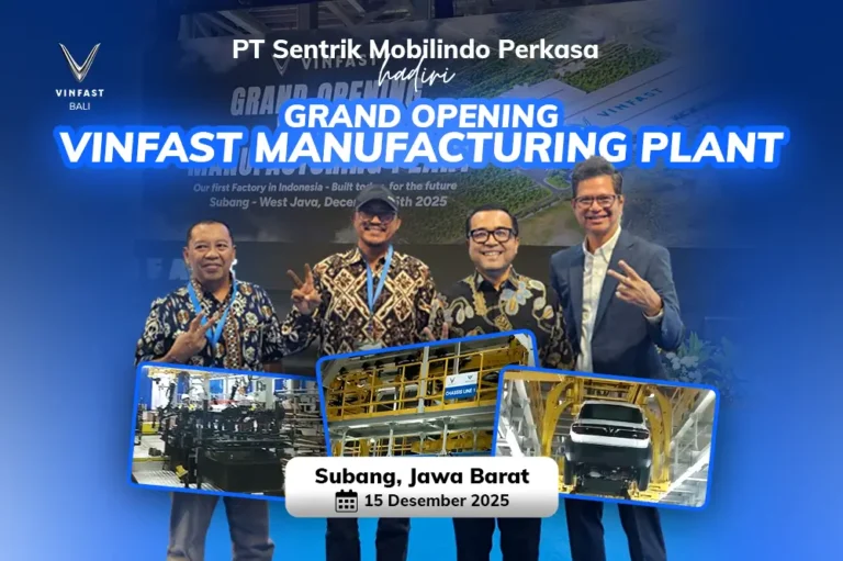 Peresmian pabrik mobil listrik VinFast di Subang Jawa Barat oleh pejabat dan CEO VinFast Asia, di hadiri oleh GM VinFast Bali